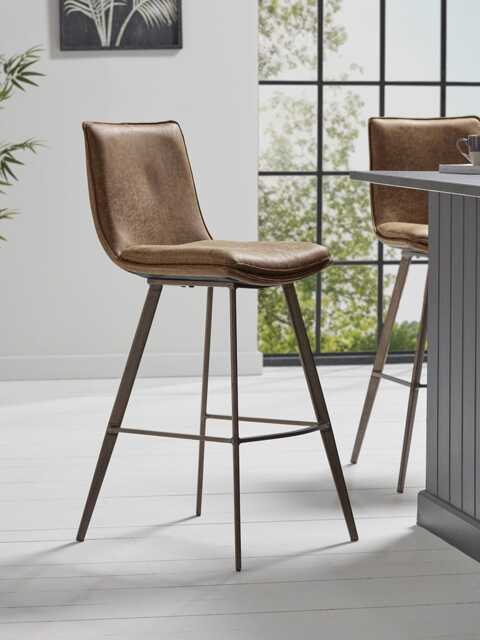 Two Williamsburg High Stools - Tan - image 1