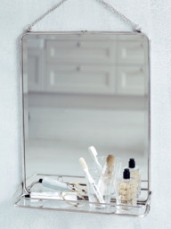 Antique Silver French Folding Mirror - Large - thumbnail 3