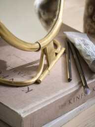 Round Brass Pedestal Mirror - Large - thumbnail 3