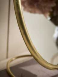 Round Brass Pedestal Mirror - Large - thumbnail 2