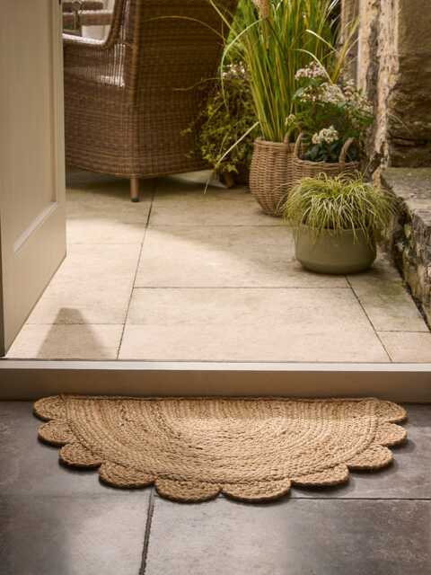 Half Moon Scalloped Doormat - image 1