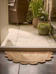 Half Moon Scalloped Doormat