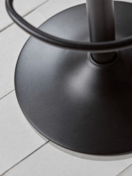 Two Faux Leather Counter Stools - Brown - thumbnail 4