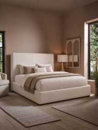 Natural Nils Ottoman Storage Bed - King