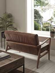 Mid Century Sofa - Leather - thumbnail 3