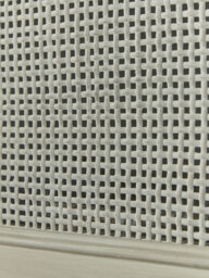White Rattan Display Cabinet - thumbnail 4