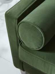 Toulon Two Seater Sofa - Agave Opulent Cotton Velvet - thumbnail 2