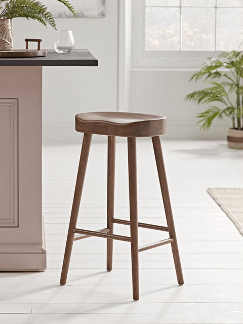 Weathered Oak Counter Stool Walnut Effect by Cox Cox - Main Image