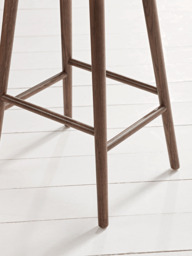 Weathered Oak Counter Stool - Walnut Effect - thumbnail 4