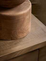 Round Wooden Table Lamp - thumbnail 4