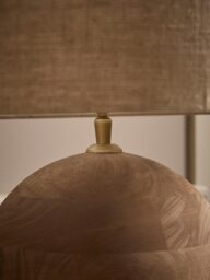 Round Wooden Table Lamp - thumbnail 5