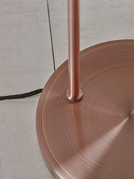 Domed Glass Floor Lamp - Copper - thumbnail 3