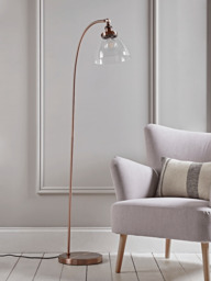 Domed Glass Floor Lamp - Copper - thumbnail 2