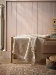 Chalk Cotton Throw - thumbnail 1