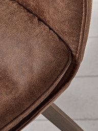 Williamsburg Tan Faux leather Upholstered Dining Chair - Set of 2 - thumbnail 3