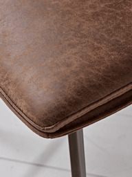 Williamsburg Tan Faux leather Upholstered Dining Chair - Set of 2 - thumbnail 4