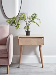 Chevron Oak Side Table - thumbnail 2