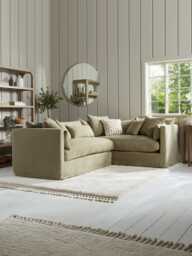 Colmar Corner Sofa - Left Hand Facing - Natural Luxury Linen