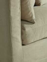 Colmar Corner Sofa - Left Hand Facing - Natural Luxury Linen - thumbnail 3