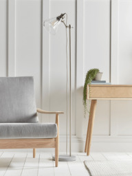 Glass & Concrete Floor Lamp - thumbnail 1
