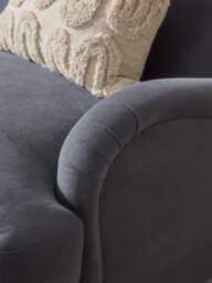 Reine Two Seater Sofa - Soft Eau De Nil Cotton Stripe - thumbnail 2
