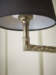 Hammered Antique Brass Wall Light - thumbnail 4