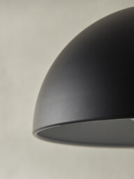 Metal Dome Wall Light - Black - thumbnail 3