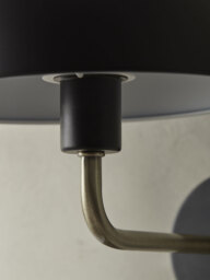 Metal Dome Wall Light - Black - thumbnail 4