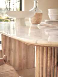 Freja Rectangle Dining Table - 6 Seater - thumbnail 4