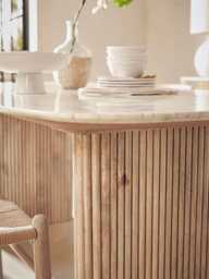 Freja Rectangle Dining Table - 6 Seater - thumbnail 3
