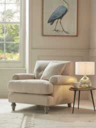 Visby Armchair - Navy Opulent Cotton Velvet