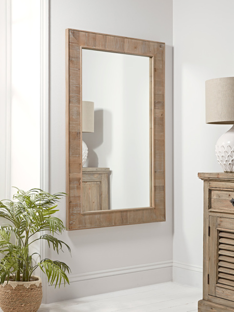 Reclaimed Oak Full Length Mirror - image 1