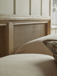 Aged Wicker Headboard - thumbnail 2
