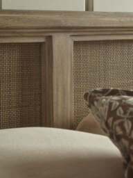 Aged Wicker Headboard - thumbnail 3