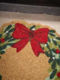 Christmas Wreath Doormat - thumbnail 2