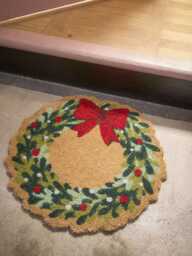 Christmas Wreath Doormat