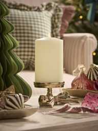 Bow Pillar Candle Holder - thumbnail 1