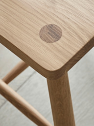Two Bergen Oak Dining Chairs - Natural - thumbnail 4