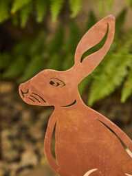 Rusty Hare Garden Ornament - thumbnail 3