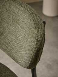 Two Boucle Counter Stools - Green - thumbnail 2