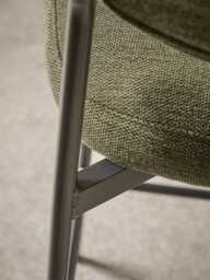 Two Boucle Counter Stools - Green - thumbnail 4