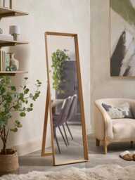 Oak Standing Full Length Mirror - thumbnail 1