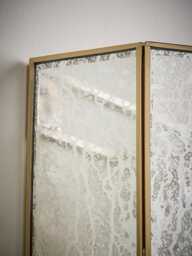 Faceted Mercury Glass Wall Light - thumbnail 4