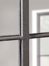 Black Arched Window Mirror - thumbnail 2