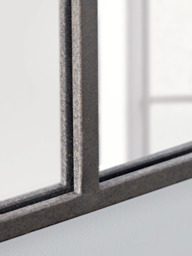 Black Arched Window Mirror - thumbnail 3