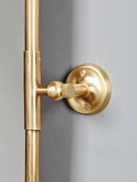French Rectangle Wall Mirror -  Brass - thumbnail 2