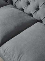 Sarnia Corner Sofa - Cumin Opulent Cotton Velvet - thumbnail 5