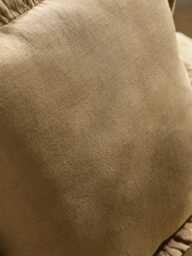Ruffle Cotton Linen Square Cushion Cover - Nutmeg - thumbnail 3