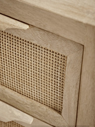 Flat Rattan Webbing Bedside Table - thumbnail 4