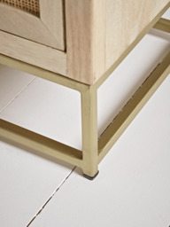 Flat Rattan Webbing Bedside Table - thumbnail 3